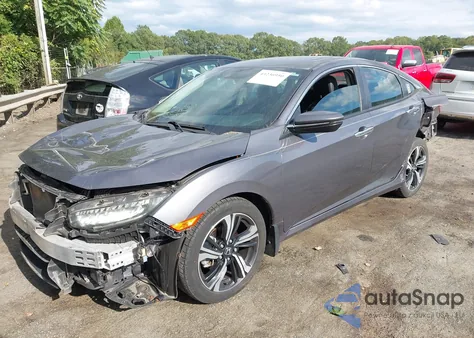 2017 Honda Civic Touring из США, поврежденный, VIN 2HGFC1F93HH633825